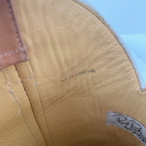 Rod Patrick Womens Cowboy Boots 8.5A Western Cowgirl White Leather French Toe - Picture 10 of 12